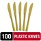 Party Solids 100 Pcs Disposable Utensils – Heavy Duty Plastic Cutlery Set – Premium Plastic Forks, Spoons or Knives for Parties, Events, Catering & Tableware Supplies by Exquisite